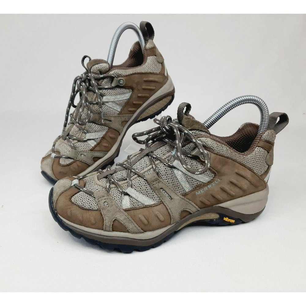 Merrell Siren Sport Olive Vibram Soles Trail Hiking Athletic Shoes Womens Sz 6
